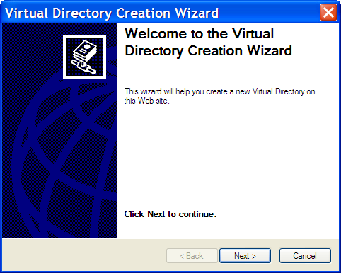 Initial MMC wizard screen